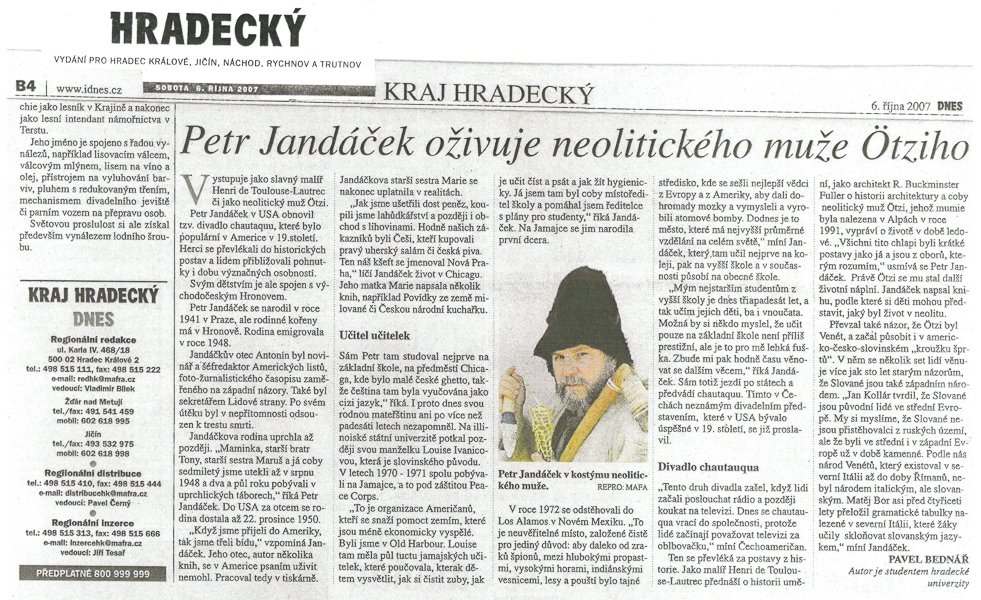 Chautauqua - Czech Article